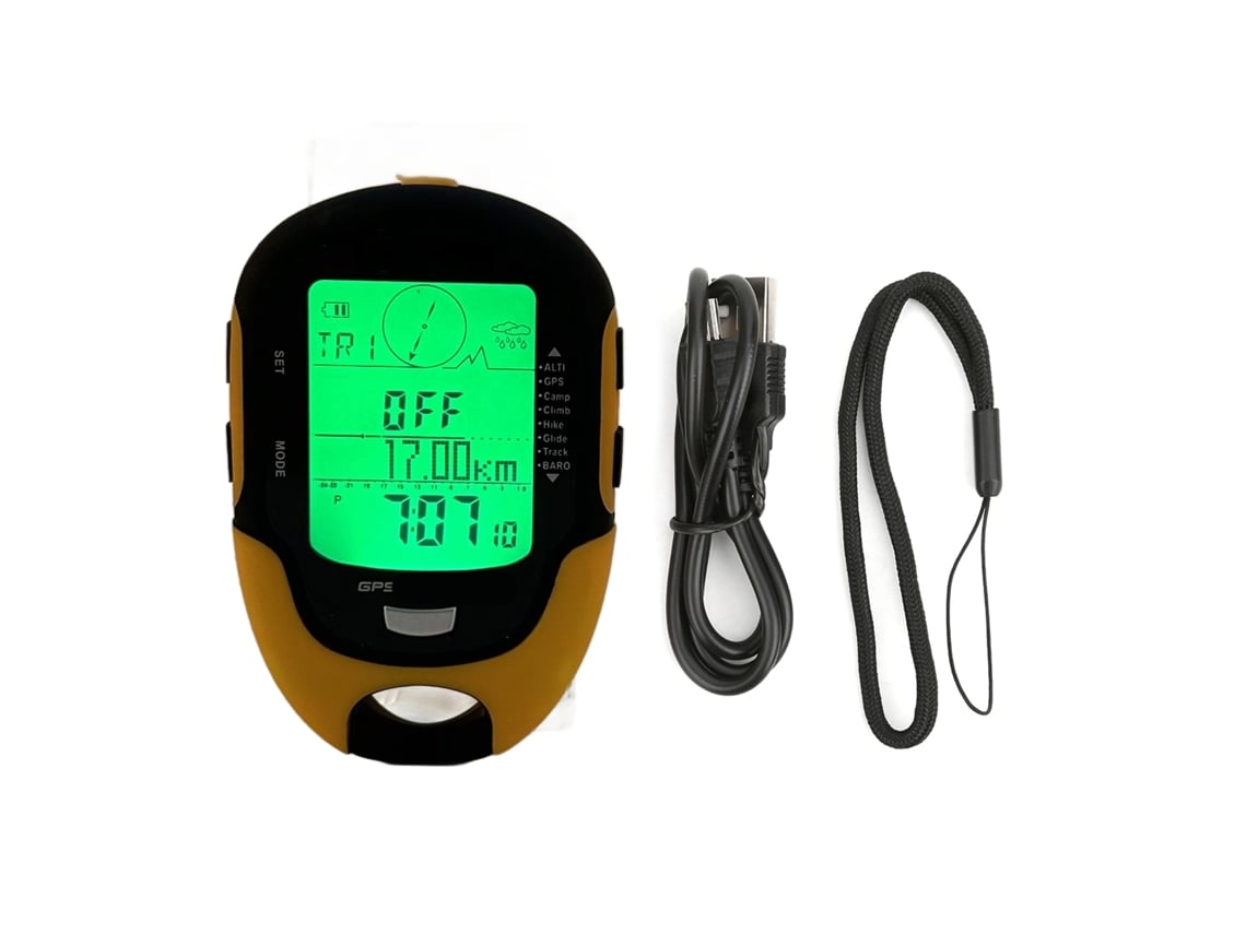 Danu26-fr510 Altímetro Electrónico Gps Con Brújula, Temperatura, Humedad, Ipx4 Impermeable Para Navegación Al Aire Libre