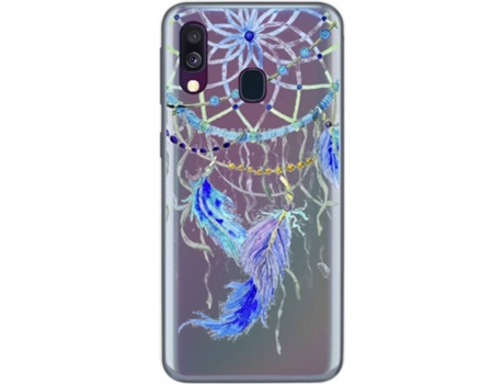 Carcasa Samsung Galaxy A40 TUMUNDOSMARTPHONE Plumas Multicolor