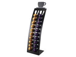 Soporte Vertical Para 20 Cápsulas Nespresso Klack - Organizador Metálico, Diseño En Torre Con Base Antideslizante