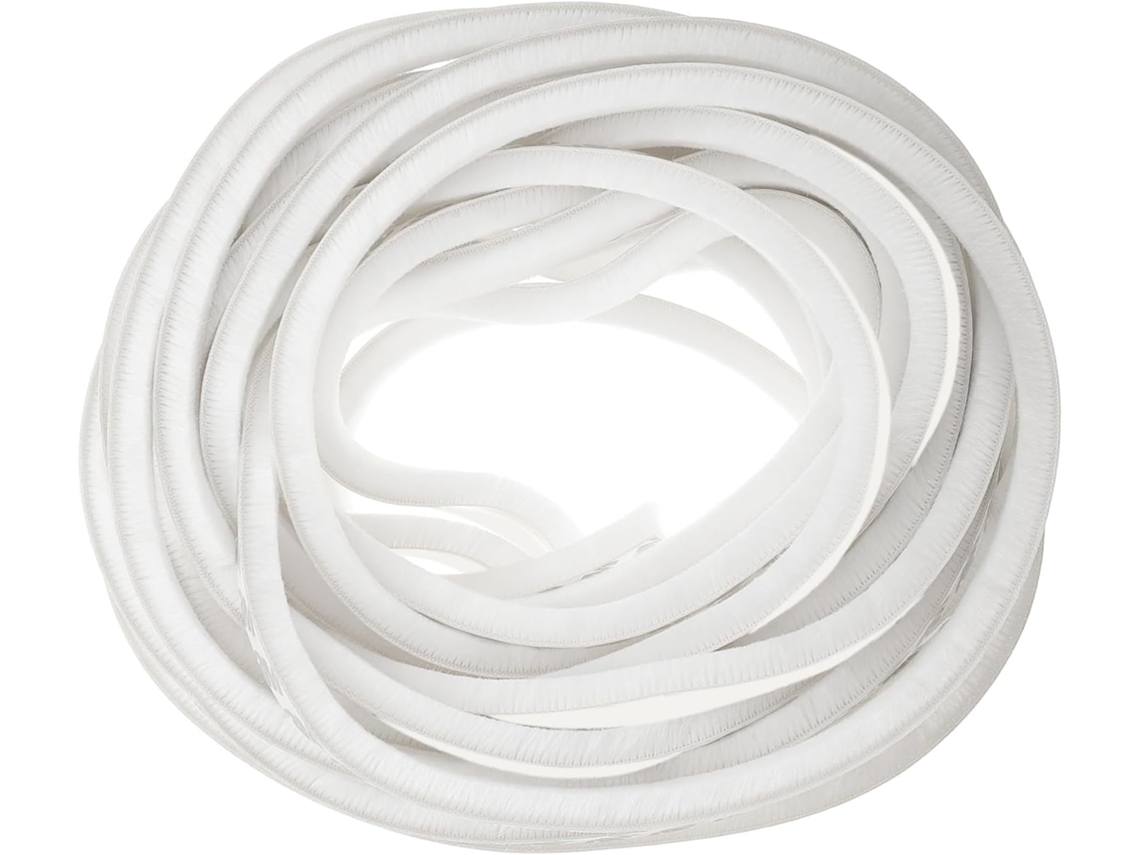 Tira De Sellado Autoadhesiva Para Puertas Y Ventanas De 9x9 Pulgadas Y 10 Pulgadas, Fieltro Blanco.