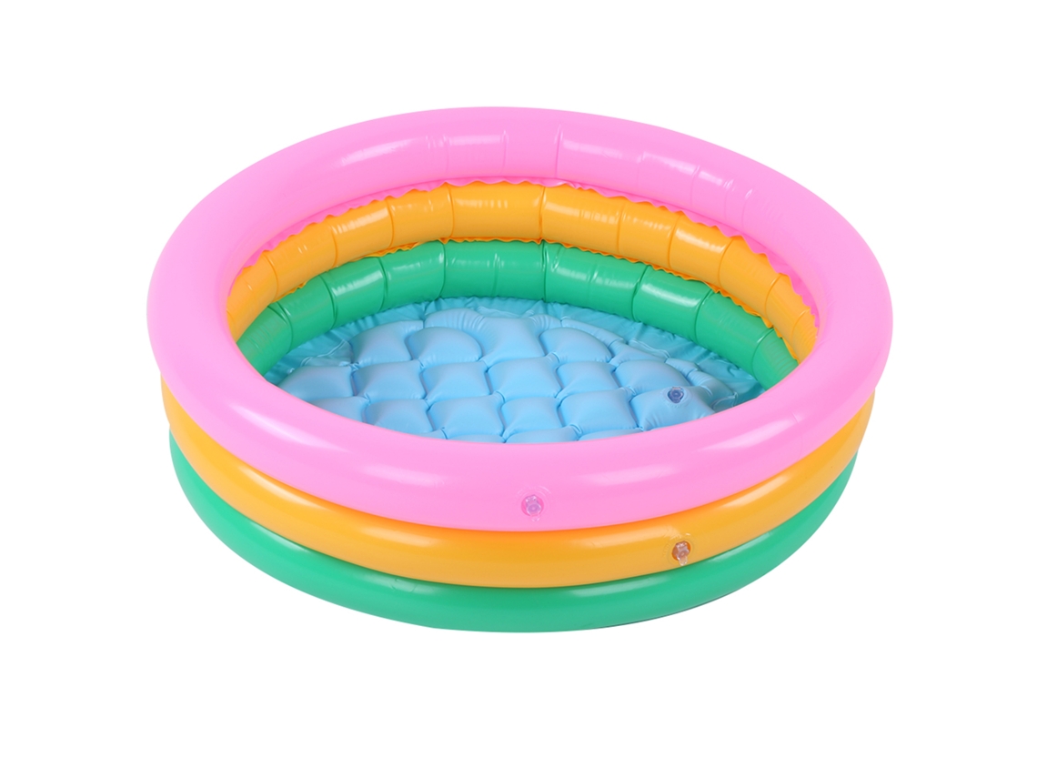 Piscina inflable suave para niños (diseño circular, colores brillantes)