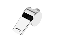 Silbato metálico Tommy01 de acero inoxidable para emergencias y supervivencia, plateado