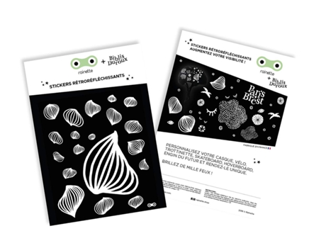 Stickers RAINETTE (Blanco - 13 x 15,5 cm)