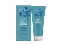 Protector solar suave y refrescante con FPS 50+ para pieles sensibles.