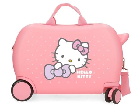 HELLO KITTY Maleta Correpasillos ABS Rígida My Favourite Bow Rosa