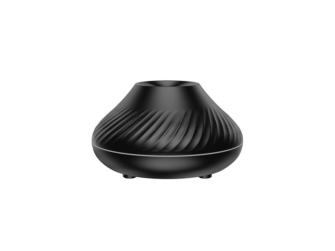 Humidificador USB portátil Digitallab con luz nocturna de llama colorida, 130 ml (negro)