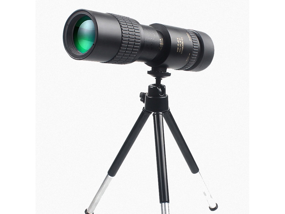 Telescopio 4K 10 300x40 mm, binoculares monoculares con zoom, telescopio de bolsillo para smartphone Jytgalx (negro)