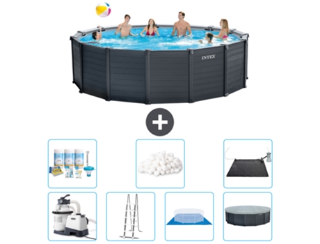 Piscina Tubular INTEX 26384GS-CB44 (16805 L - 478x124cm)