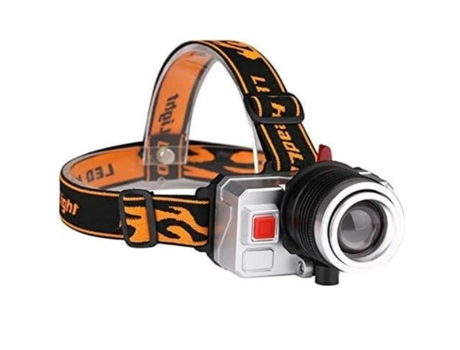 BISBISOUS T10 Linterna Frontal Led Recargable Zoom Impermeable Negro VIGA EUROPE