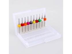Kit De Brocas De Carburo De Tungsteno Micro Mini Para Pcb De 0,3 A 1,2 Mm (10 Piezas)