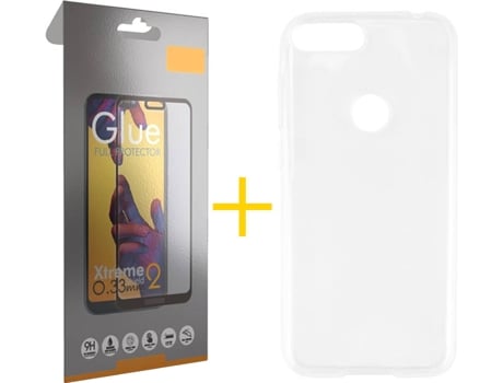 Carcasa + Protector Alcatel 1S 2019 SKYHE Lisa Transparente 79666