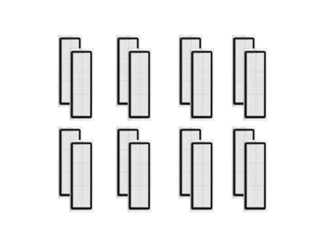16 peças de filtro hepa para peças de robô varredor xiaomi dreame bot w10