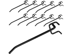 Juego De 30 Ganchos Para Panel Perforado, Herramientas Para Garaje Y Taller, Con Soporte.