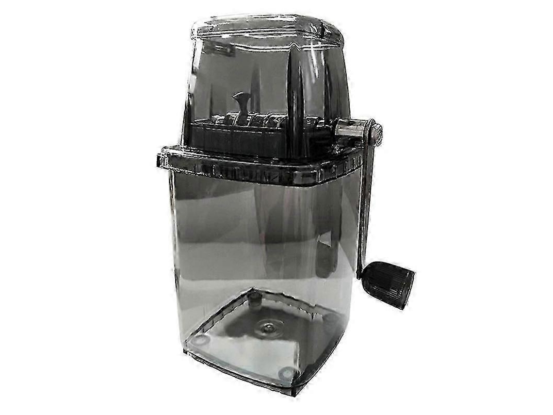 Trituradora de hielo manual rotativa cromada Rosewell de 1,25 l (transparente)