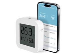 Medidor digital preciso de temperatura y humedad con Bluetooth, pantalla LCD, modo bebé y aplicación para el hogar, la oficina y el invernadero (sin marca).