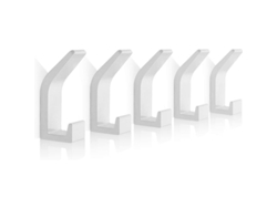 2026altiro-ganchos Autoadhesivos De Aluminio Impermeables Para Baño, Cocina, Armarios Y Toalleros (5 Piezas, Blancos)