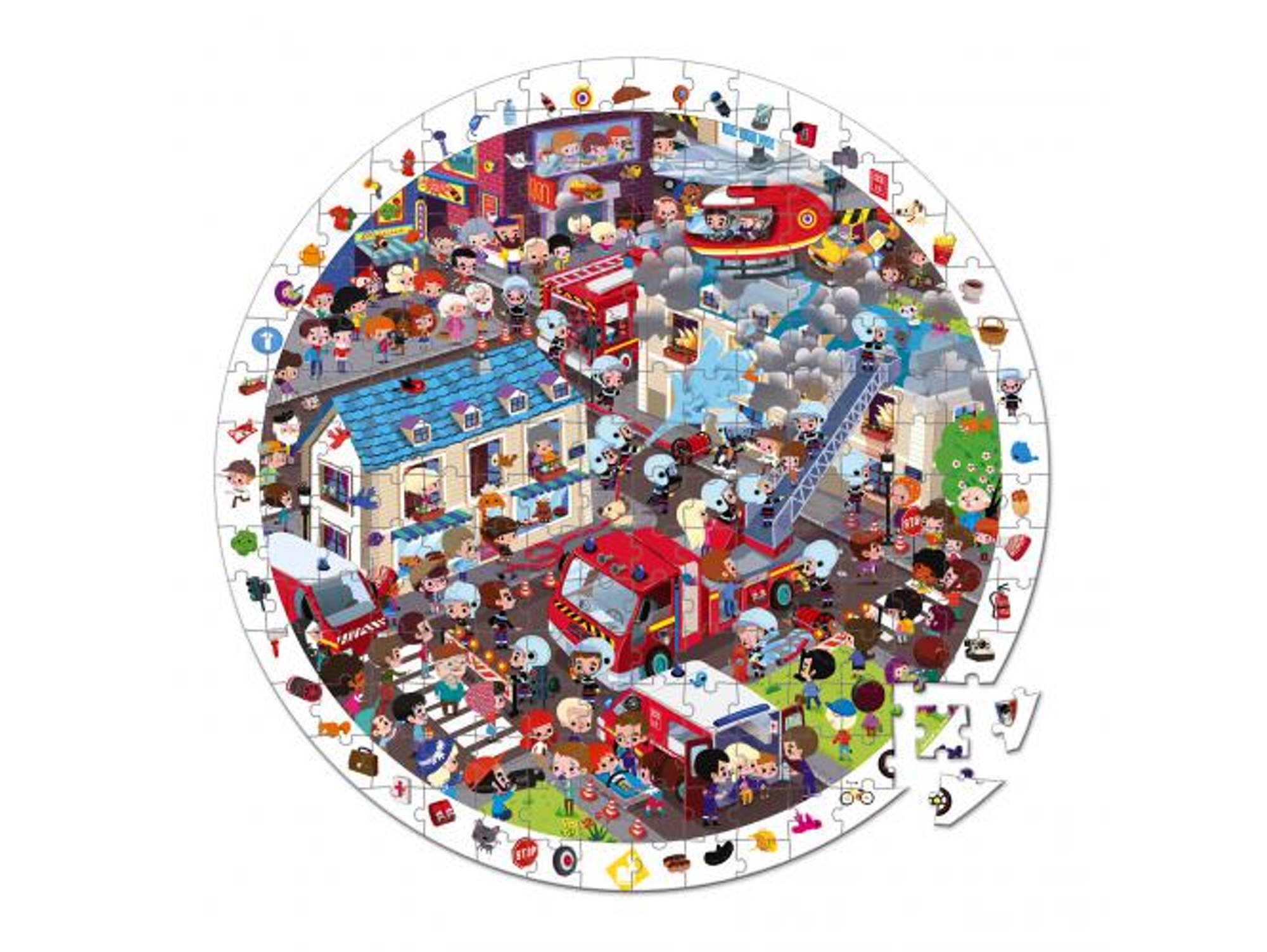 Puzzle Firemen Heroes (208 Piezas)