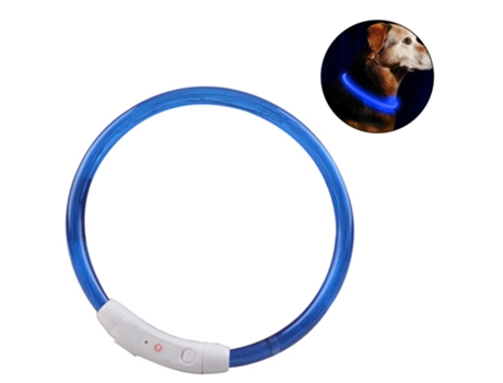 Collar De Perro Con Luz Led Collar De Perro Recargable Luz De Perro Para Caminatas Nocturnas Universal ELKUAIE