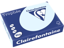 Papel CLAIREFONTAINE Copia, láser y chorro de tinta Trophée A4 80 gsm (500 Hojas - Azul)
