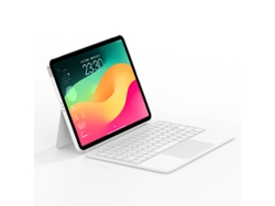 Teclado magnético desmontable Halinuia compatible con iPad Pro de 12,9'' Full Screen (blanco) de 2018/20/21/22