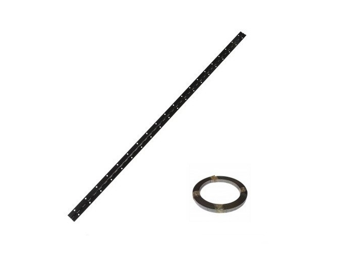 Rollo 5M /25M Bisagra Piano Acabado Negro Rollo 5 Metros Bisagra Piano 25X0.7Mm DUVER