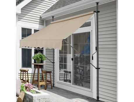 Toldo PRO.TEC (300 x 120 x 200-300 cm - Acero)