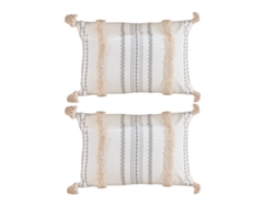 Funda De Almohada Bohemia Con Borlas, 30 X 50 Cm, Estilo Minimalista