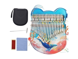 Kalimba De 17 Teclas - Piano De Pulgar Portátil Para Niños Y Adultos | Kalimba Con Un Hermoso Diseño De Ballena