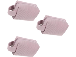 Neceser De Mano De 3 Piezas, Práctico Set De Almacenamiento De Maquillaje, Estuche De Aseo De Cuero