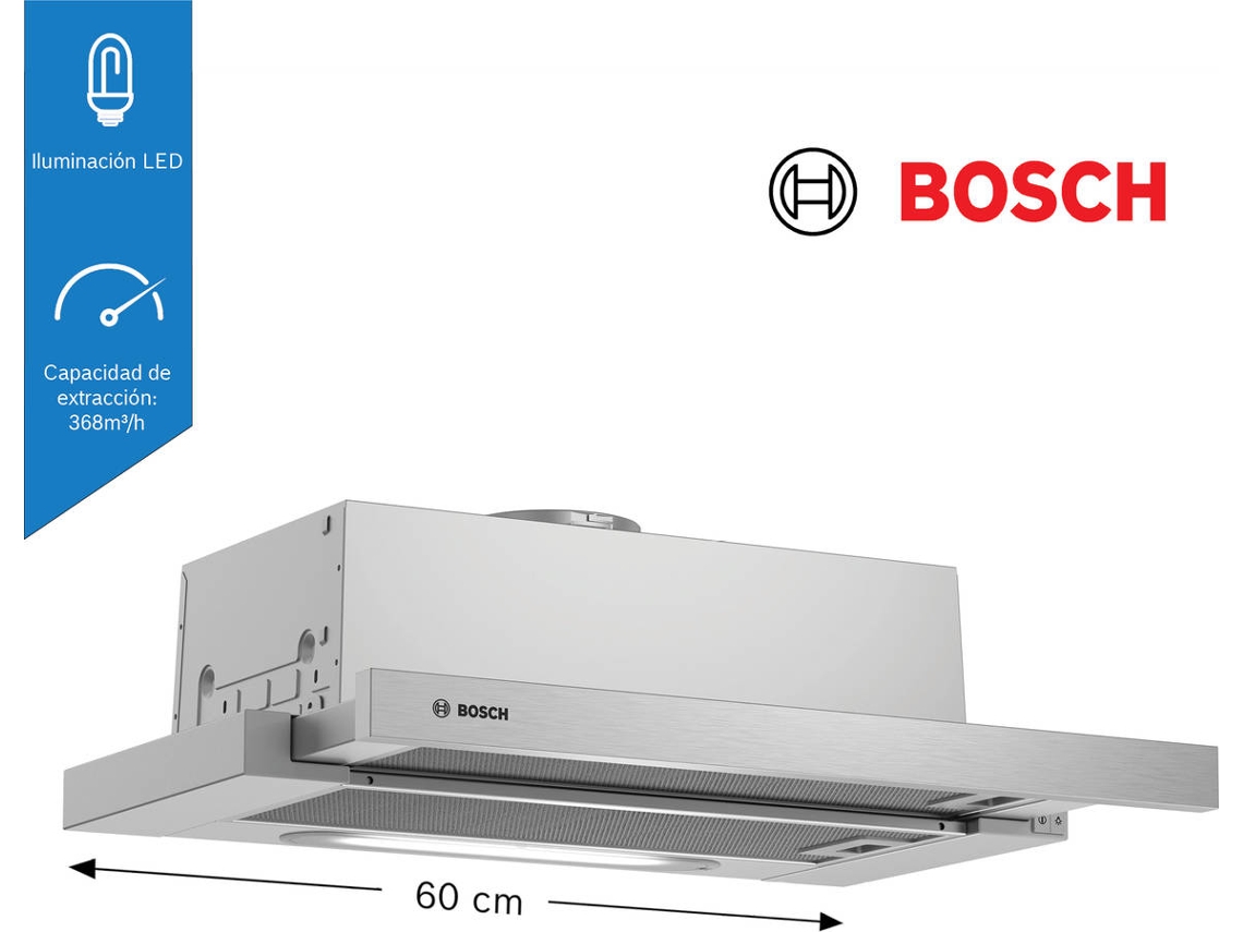 Campana BOSCH DFT63AC50 (368 m3/h - 59.8 cm - Inox)