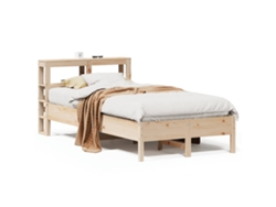 Estructura De Cama VIDAXL Marrón Madera de pino (90x200 cm)