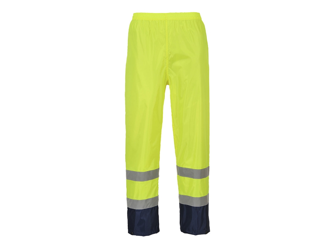 Pantalón De Alta Visibilidad Para Lluvia Classic Contrast Naranja Marino / Xxxl