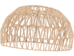 Tambor De Cuerda De Ratán Natural Tejido, Luz Interior Para Techo Y Lámpara De Escritorio.