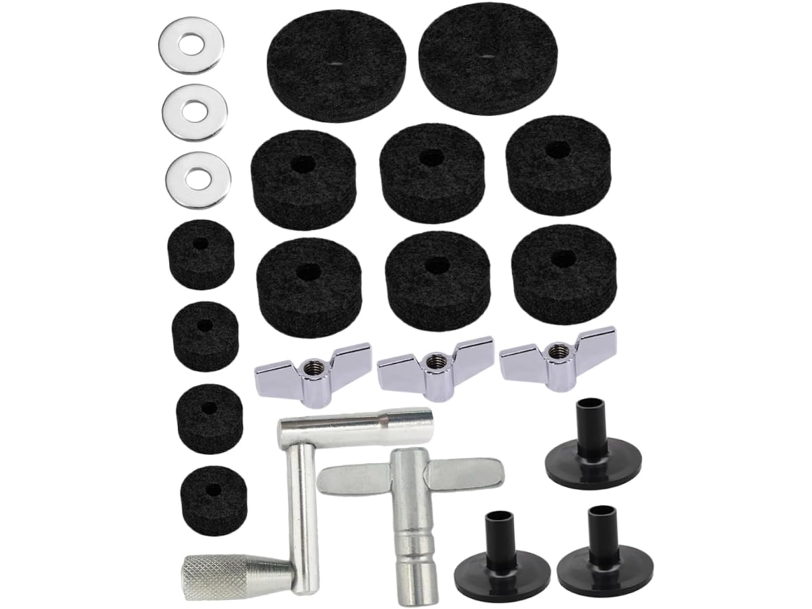 Almohadillas De Fieltro Para Platillos, Arandelas Y Tuercas De Repuesto, Accesorios Para Batería, Percusión.
