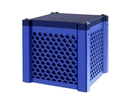 Cubo Purificador De Agua Con Carbón Activado Para Acuarios, Fuentes Y Estanques - Azul