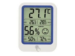 Higrotermógrafo Lcd Inoomp Mini Medidor Digital De Temperatura Y Humedad Interior Con Pantalla Clara Y Función De