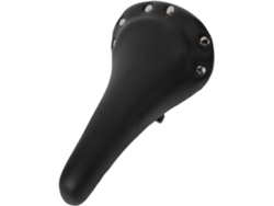Sillín De Bicicleta Retro Negro Acolchado Con Remaches, De Gran Altura, Con Cómodo Cojín Impermeable, Ideal Para Bicicletas De Montaña Y De Carreras.