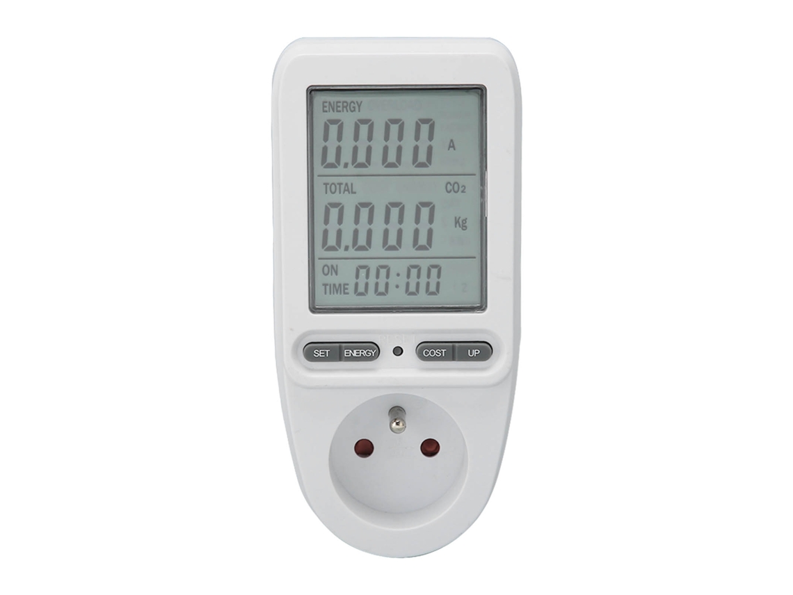 Monitor De Consumo Eléctrico Con Protección Contra Sobrecarga, Enchufe Fr, Medidor De Potencia Con Batería Recargable De 3,6 V.