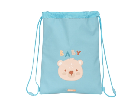 Bolsa Mochila con Cuerdas Safta Baby bear Azul
