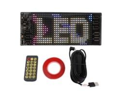 Painel Led Flexível Para Carro Com Controle Por App Letras Padrões Personalizáveis Display Digital Rolante Programável