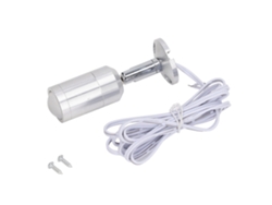Mini foco LED ajustable 2026 para estantes y vitrinas de joyería, 220 V, plateado, montaje en superficie.