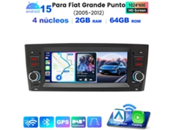 Autorradio 2gb+64gb Android 15 6.86" ​​ips Para Fiat Grande Punto 2005-2012 Wifi Bt Gps Dsp Android Auto Carplay