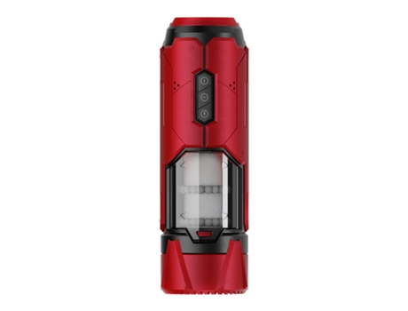 Copa masturbadora masculina automática con 7 modos de empuje y vibración (rojo) YIZHOOD