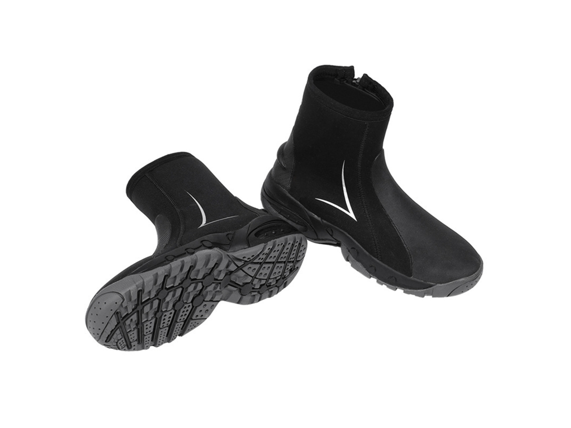 Botas De Buceo De Neopreno De 15 Mm Con Cremallera Lateral Antideslizante Para Buceo, Snorkel Y Paddle Surf - Unisex