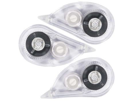 3 kits de 3 rollers correctores de colores - gris claro, rosa, menta RAYHER