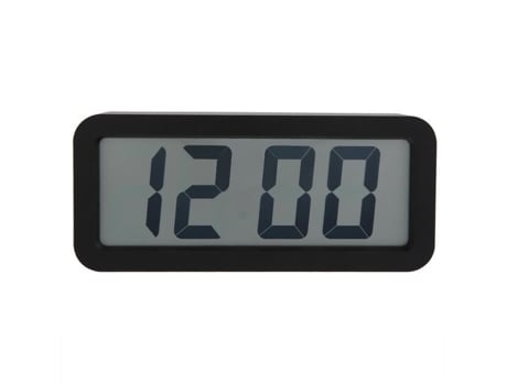 HURRISE Despertador Digital Exquisito LCD Digital Electrónico Despertador de Mesa Reloj Colgante Blanco Reloj Decorativo