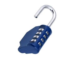 Candado De Combinación De 4 Dígitos, Candado Para Gimnasio, Escuela Y Vestuarios (azul)