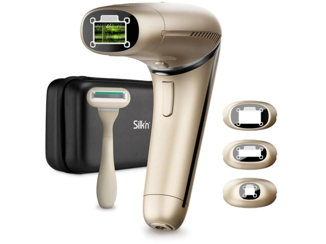 Depilador A Luz Intensificada I Silkn 7 I Ipl Con Cabeza Rotativa, 3 Cabezas Inteligentes, Máquina De Afeitar, Estuche De Almacenamiento I Para Silkn