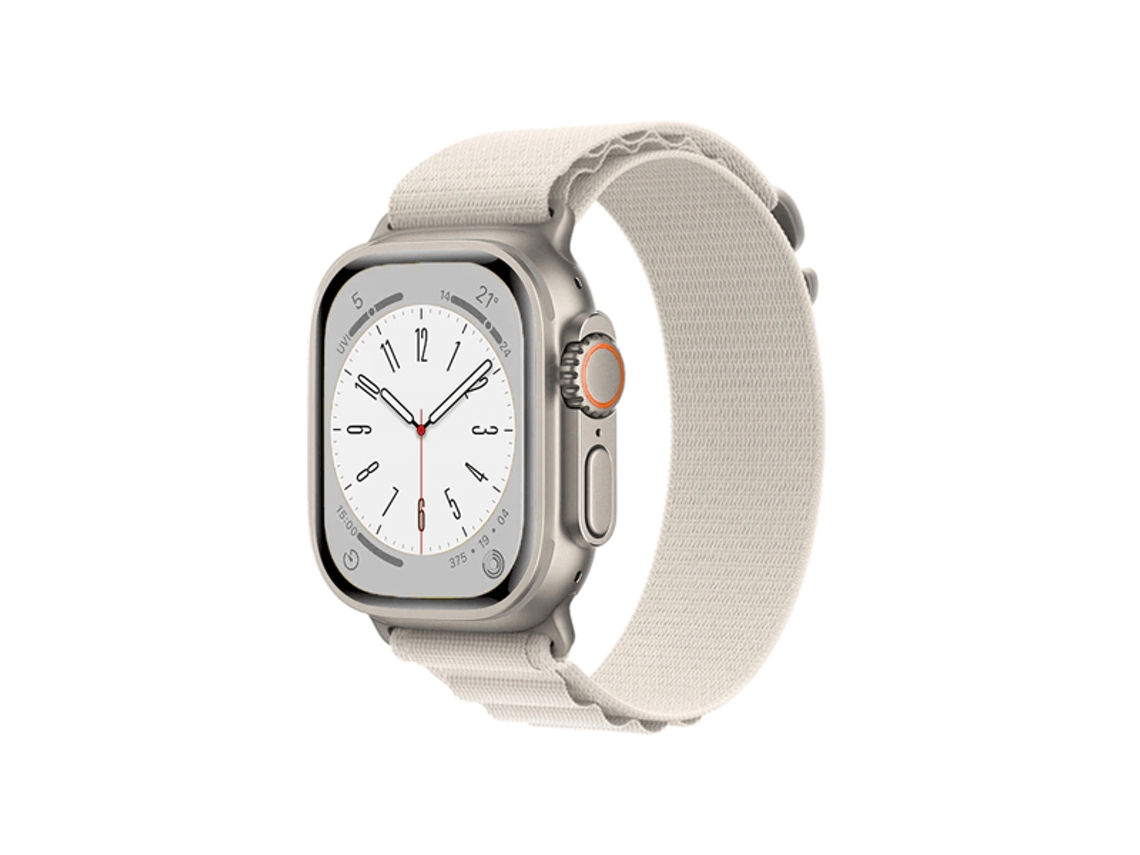 Correa de Muñeca Alpine M de Poliéster de 145mm a 190mm para Apple Watch Ultra 2 Blanco