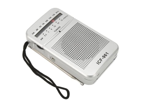 HURRISE Mini Radio Portátil AM FM Vintage para Casa al Aire Libre